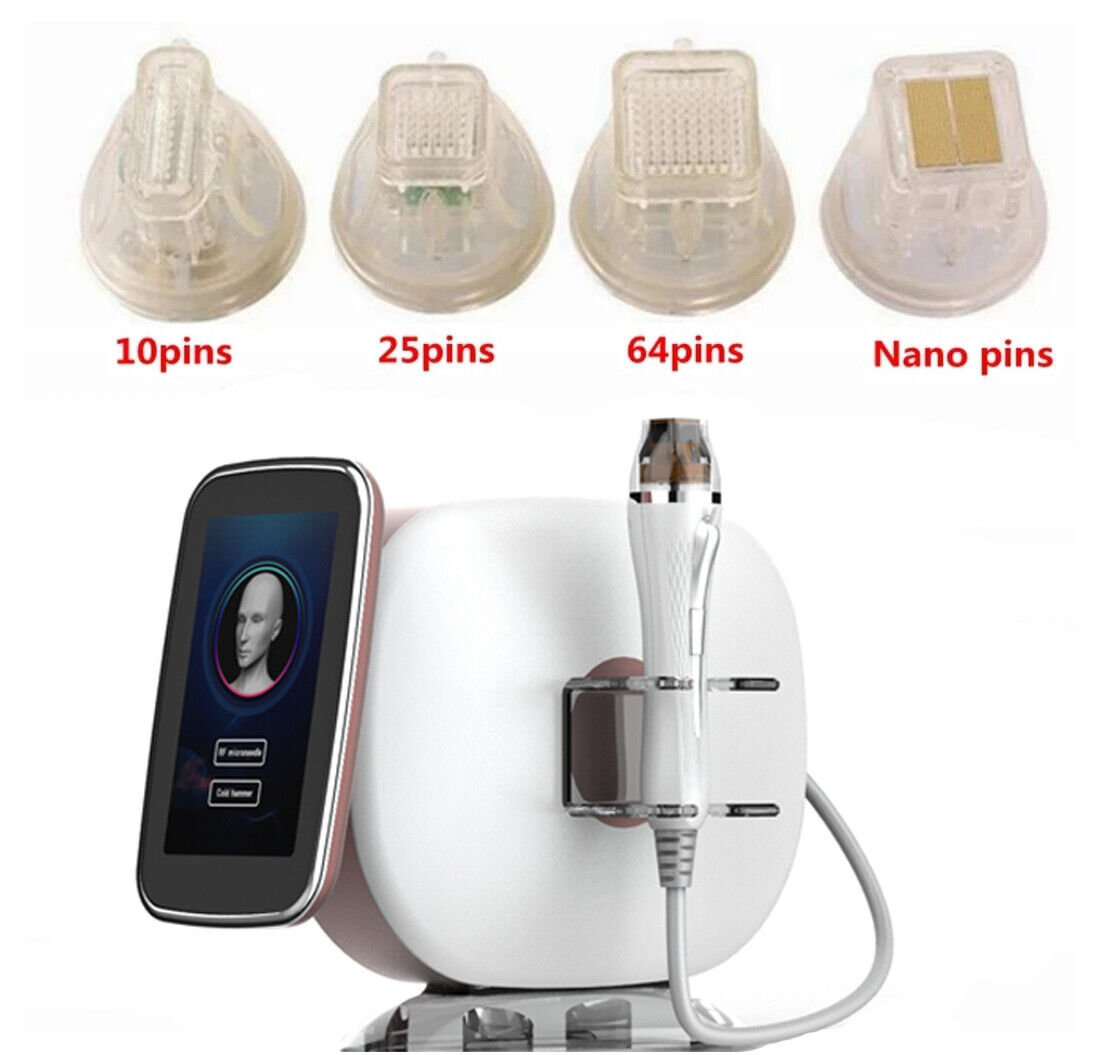 Portable 2in1 Gold RF Microneedle Machine Face Lift Skin Care Stretch ...