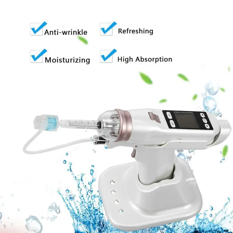 Portable Meso Gun Vacuum Injector Negative Pressure OLED Display Skin Care