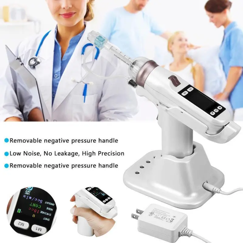 Portable Meso Gun Vacuum Injector Negative Pressure OLED Display Skin Care