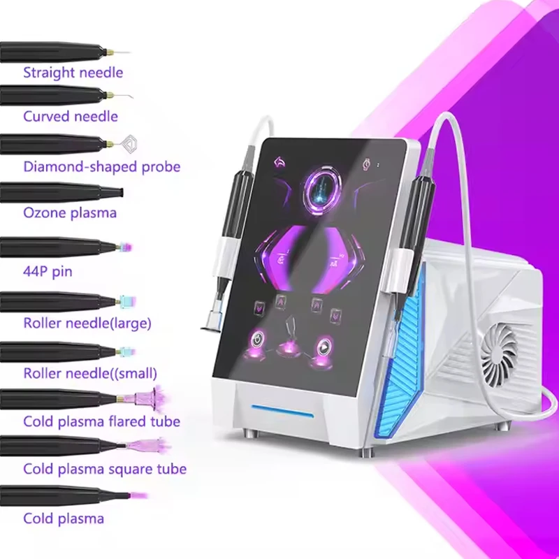 Latest 10 in 1 Fusion Warm Cool Plasma Acne Removal Anti-wrinkle Plasma Pen Skin Tightening Face Lift Cold Plasma Machine