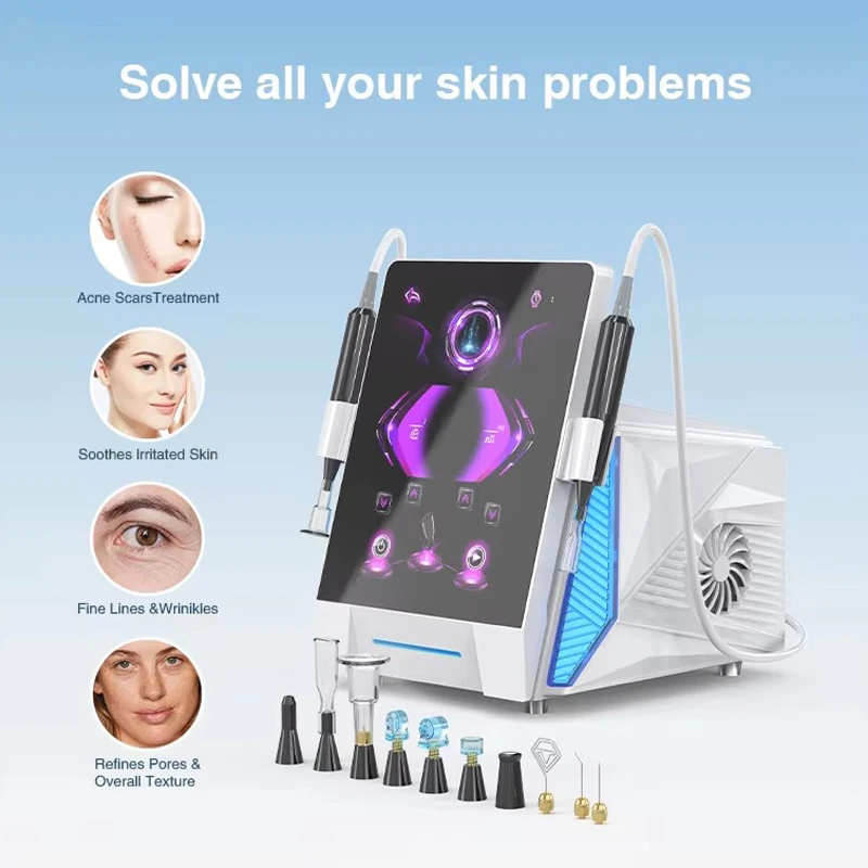 Latest 10 in 1 Fusion Warm Cool Plasma Acne Removal Anti-wrinkle Plasma Pen Skin Tightening Face Lift Cold Plasma Machine