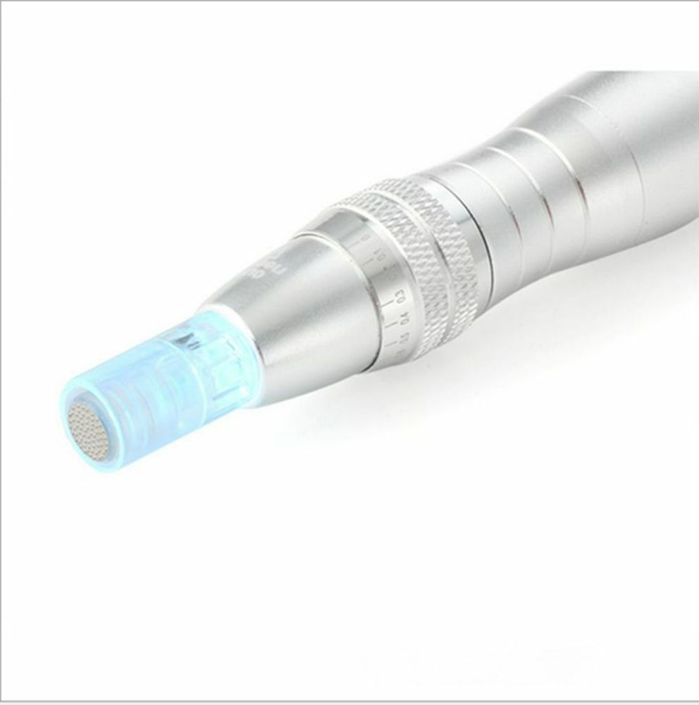 5pcs 7 Color Led Light Derma Pen Electricity Microneedling Machine Dr Pen Needle Cartridges Kit For BB Cream Glow Remove Acne