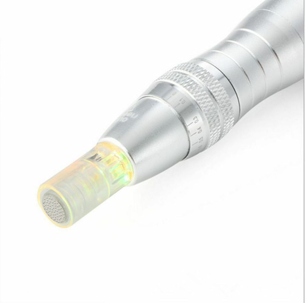 5pcs 7 Color Led Light Derma Pen Electricity Microneedling Machine Dr Pen Needle Cartridges Kit For BB Cream Glow Remove Acne