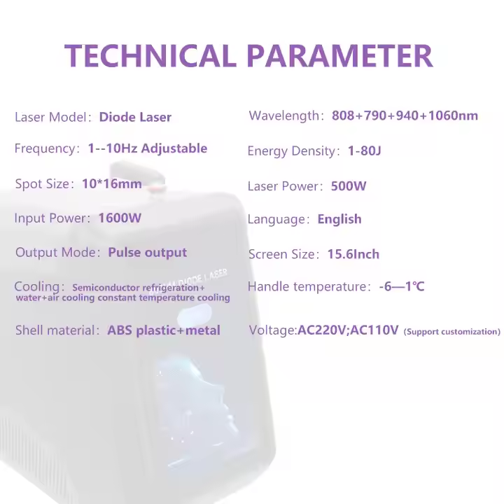 Newest 4 Wavelength 790nm 808nm 940nm 1060nm Diode Laser Ice Platinum Permanent Painless Hair Removal Beauty Equipment