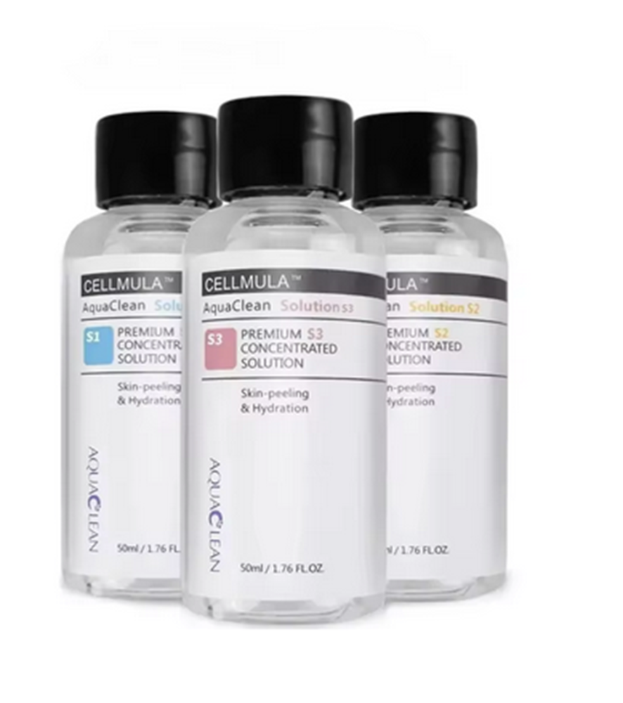 10 Sets New Aqua Clean Peeling Solution 50ml Hydro Serum For Hydrogen Hydro Dermabrasion Skin Care Machine(50ml=800ml)
