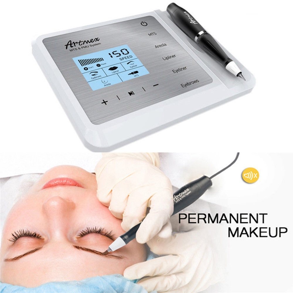 Portable Artmex V9 Permanent Makeup Tattoo Machine Eye Brow Lip Rotary Pen Dermograph Micropigmentation Digital Makeup Machine