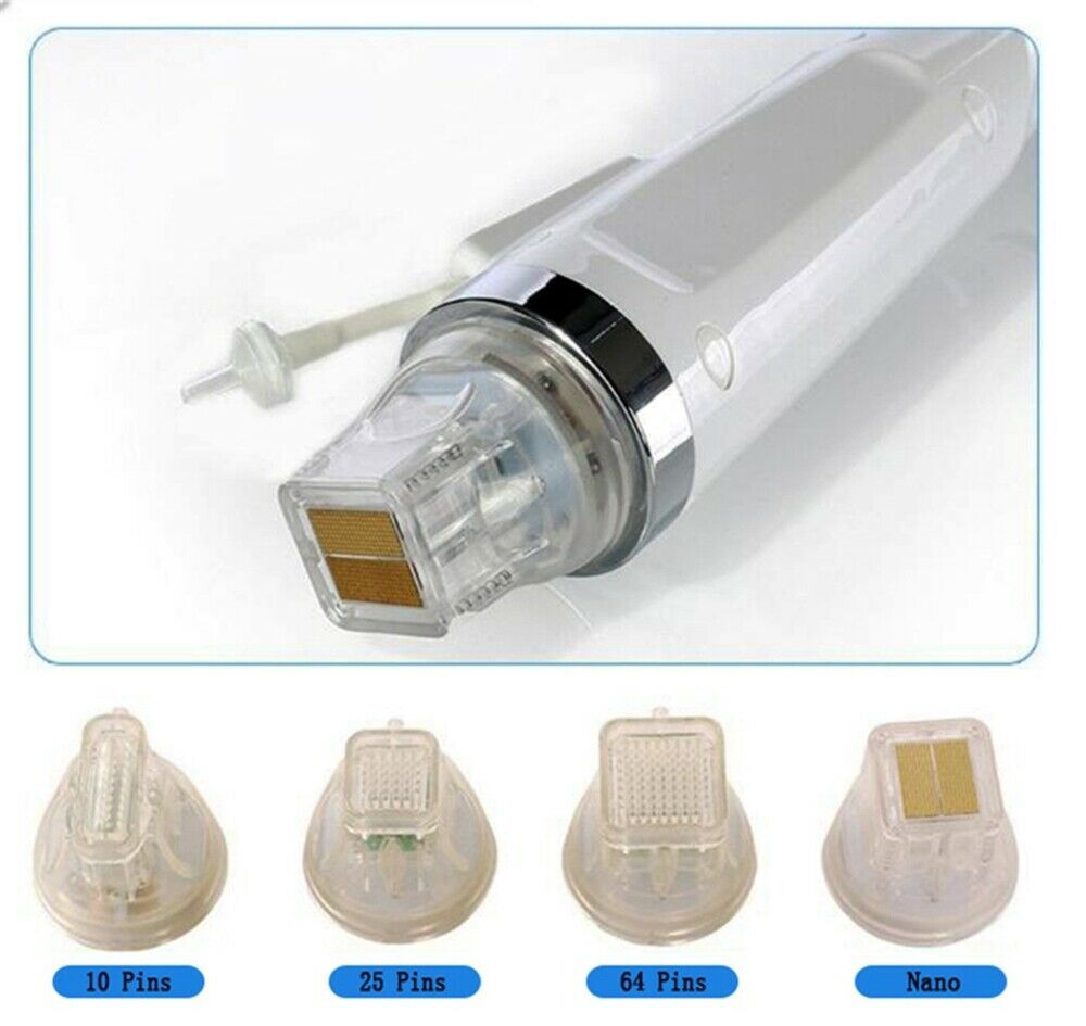 USA Stock! Silver and Green Gold Plated Replacement 25/64 Pins Disposable Gold RF Needle Cartridges Tips for Microneedle RF Machine