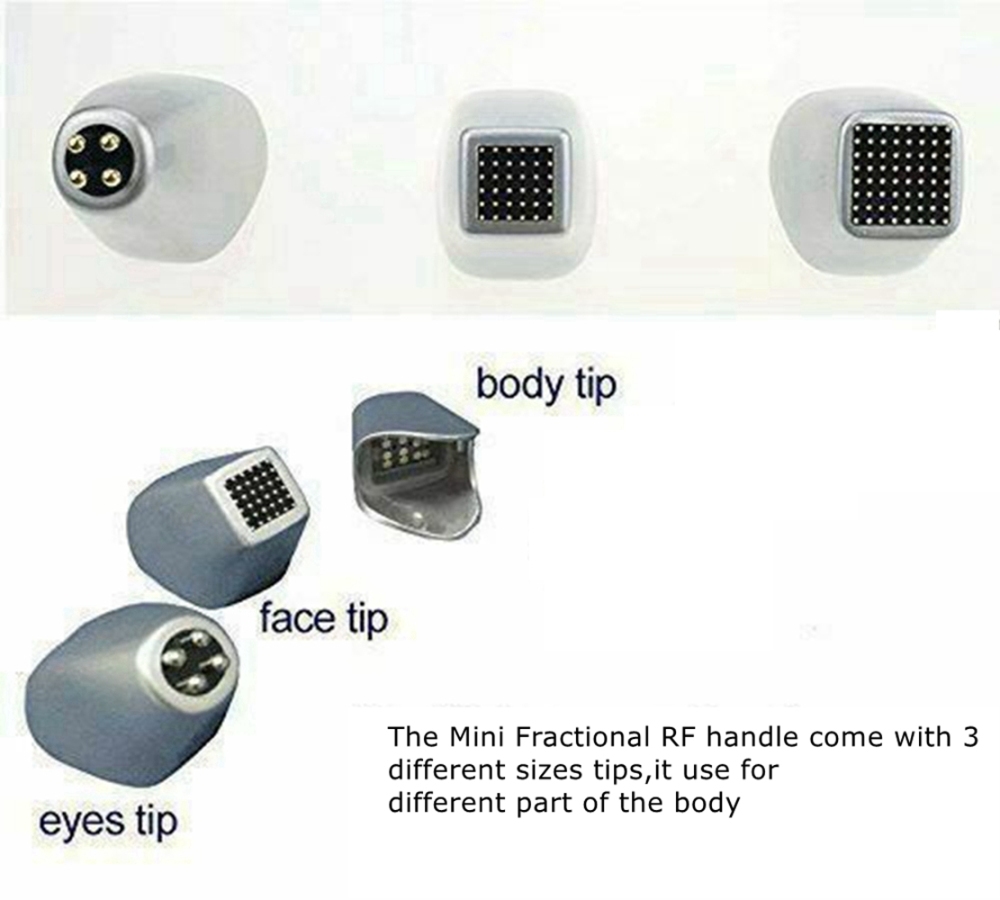 fractinal rf machine handle and tips