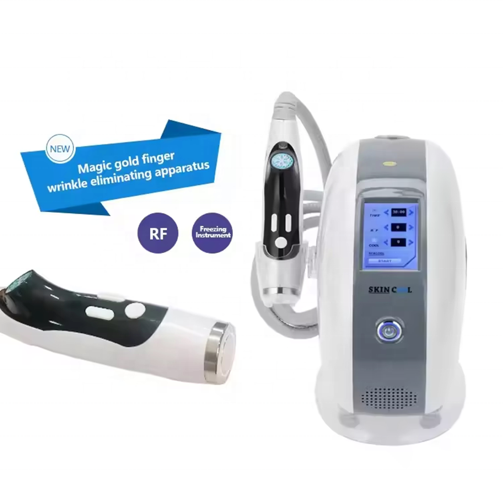 Microcurrent Magic Diamond Golden Finger Beauty Massager Machine Body Rf Face Lifting EMS Diamond Finger Massager