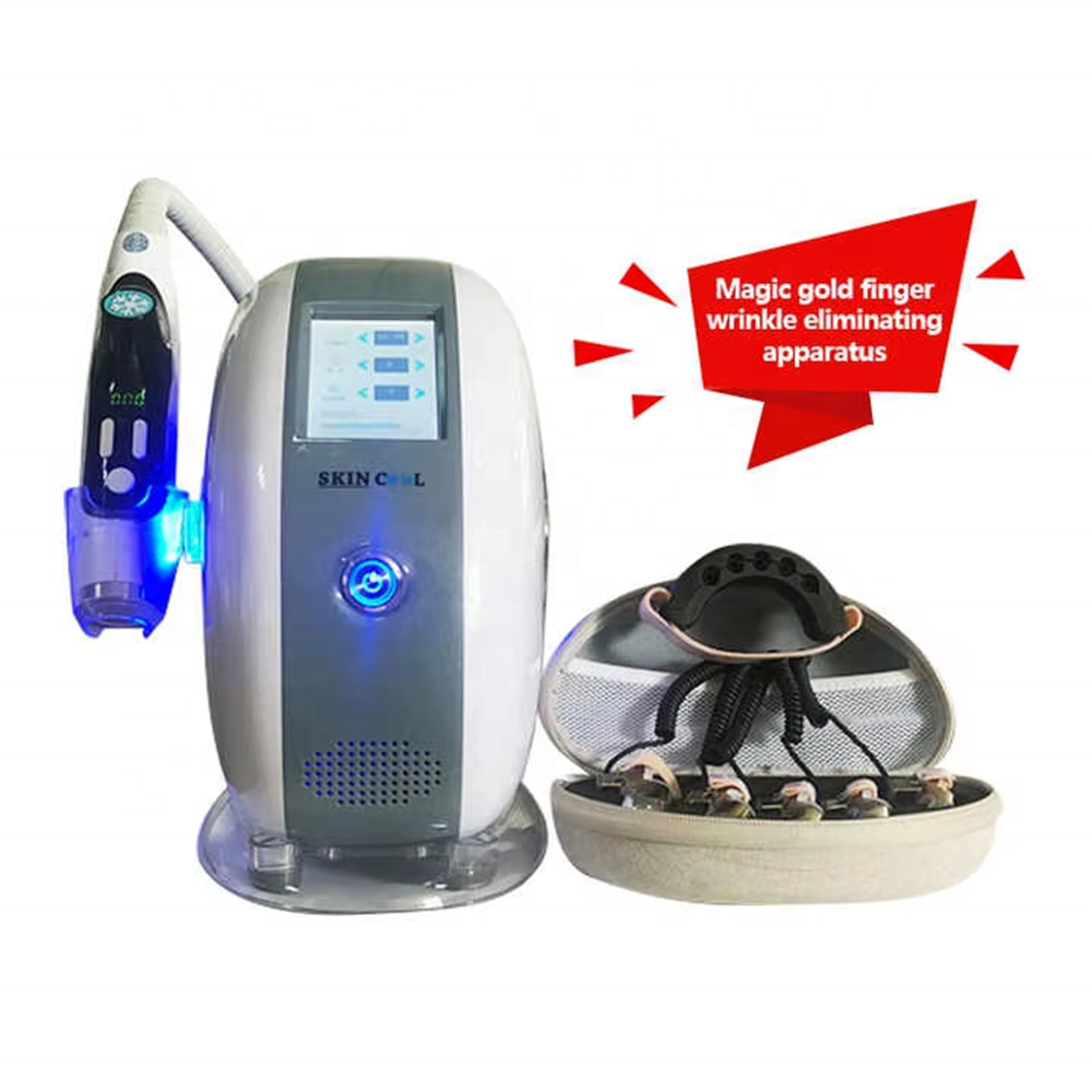 Microcurrent Magic Diamond Golden Finger Beauty Massager Machine Body Rf Face Lifting EMS Diamond Finger Massager