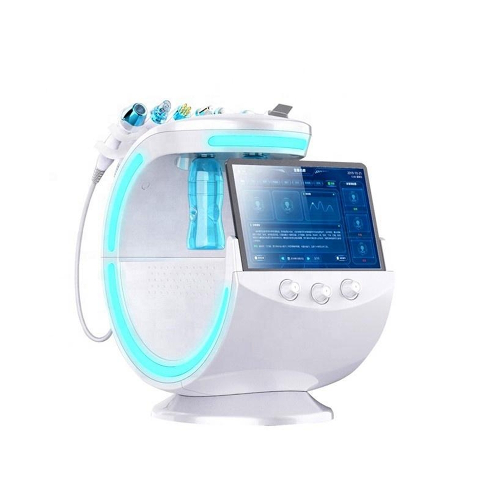 Smart Ice Blue 7-in-1 Magic Dermabrasion Mirror Deep Cleansing Instrument Professional Ultrasonic Skin Analysis Beauty Salon