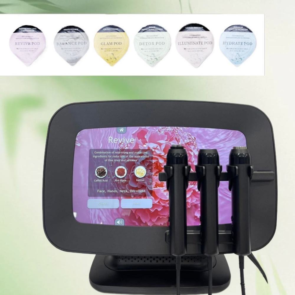 New 3 in 1 Oxygenation Pods Skin Tightening CO2 Bubble Pen Facial Exfoliation Capsule Face Massage Hydra Oxygen Facial Machine