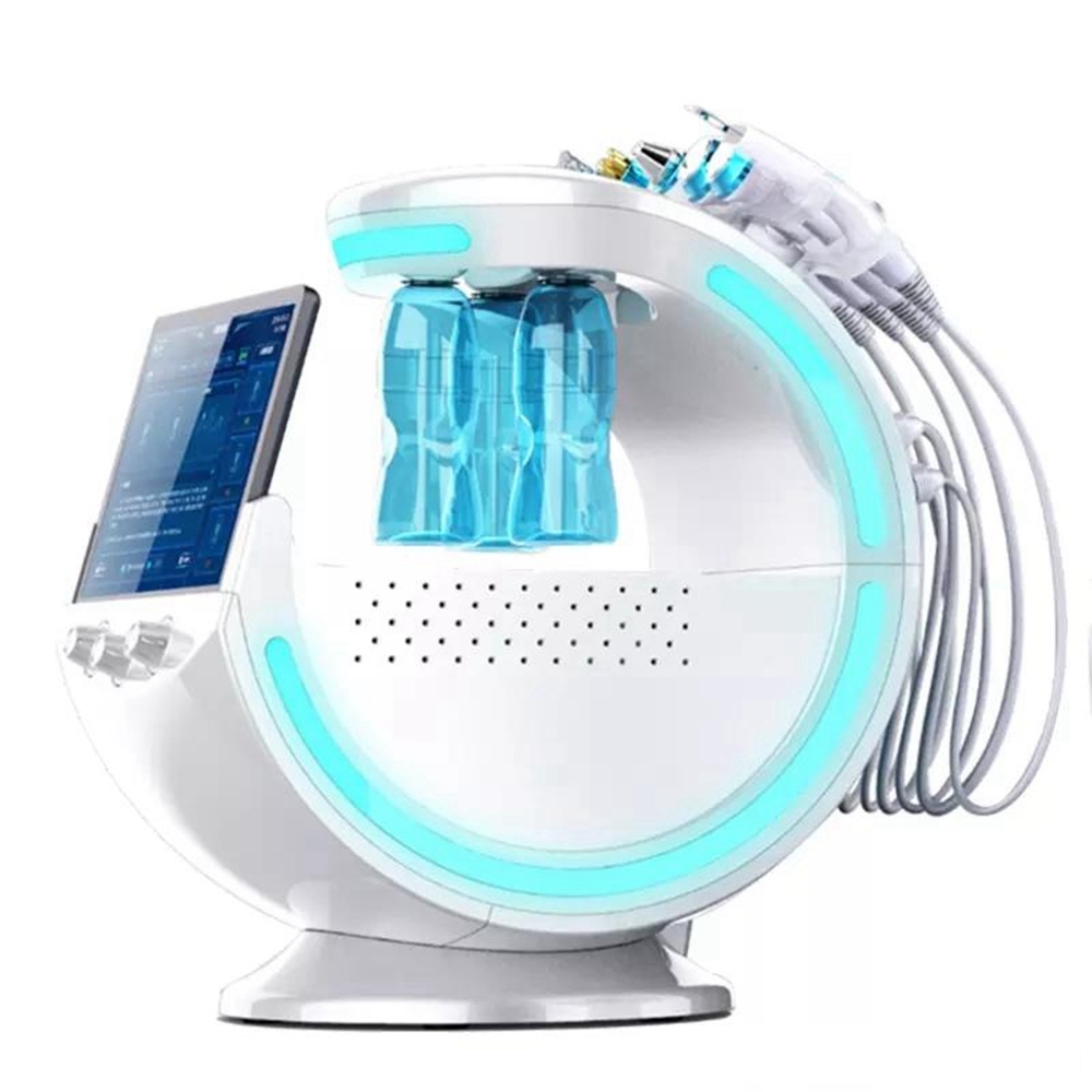 Smart Ice Blue 7-in-1 Magic Dermabrasion Mirror Deep Cleansing Instrument Professional Ultrasonic Skin Analysis Beauty Salon
