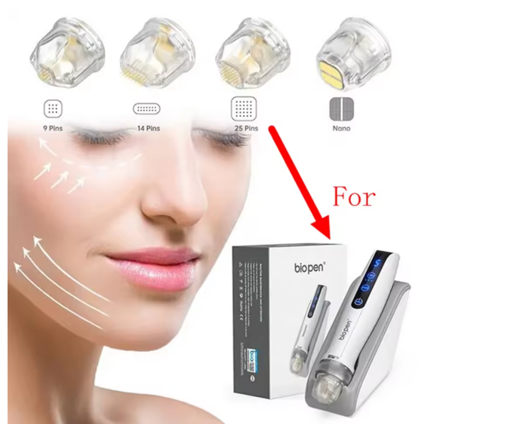 Hot Sale Derma Pen Biopen Q2 Wireless Microneedling Derma Stamp EMS Red And Blue Light Therapy Skin Care Beauty Machine Home Use