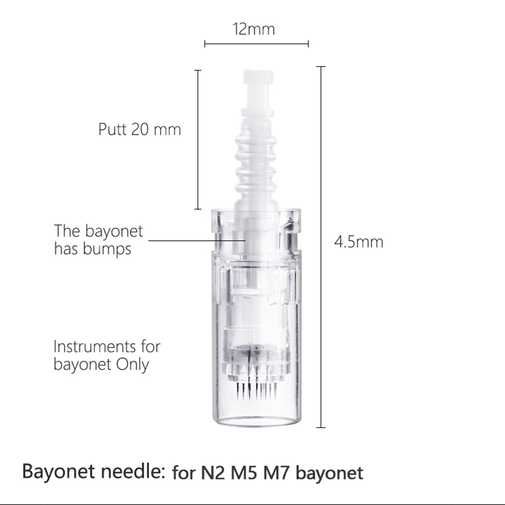 NC260 1/3/5/7/9/12/24/36/42/round nano Replacement Microneedle Cartridges Tips Head for Derma Pen Dr.pen N2 M5 M7 Skin Care Rejuvenation