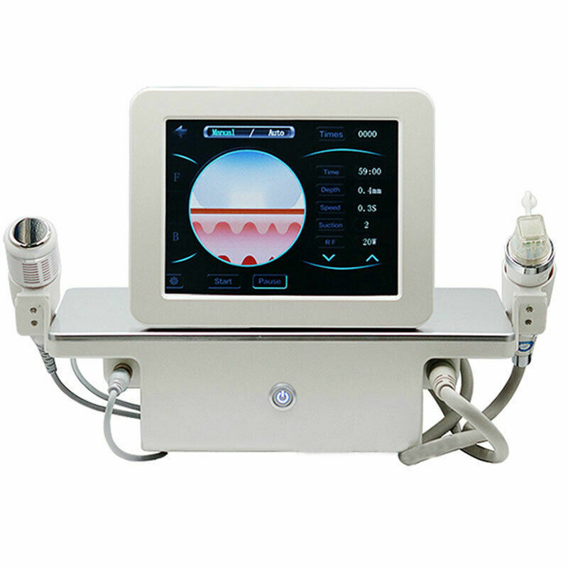 Portable 2in1 Microneedle Fractional RF Machine Micro Needle Equipment Skin Care Beauty Device Wrinkle Removal Face Lifting Tighten Shrink Pores Anti Stretch Marks