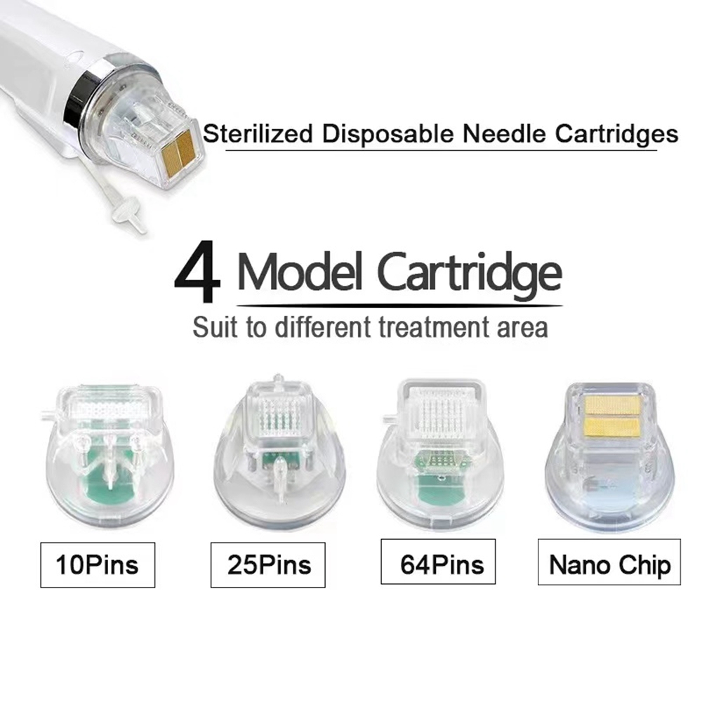 100pcs Disposable Fractional RF Cartridge Massage Gold Plated 10/25/64 Pins Nano Cartridges Accessory