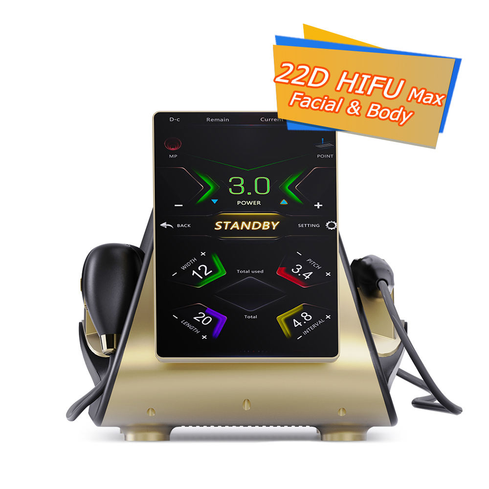 22D MAX HIFU Beauty Dual Handles Equipment Machine for Facial Tightening Slimming And Fat Reduction Latest Model