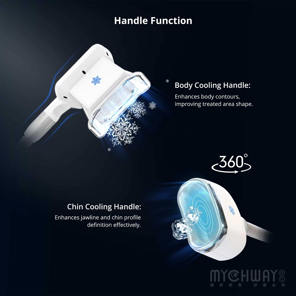 Tabletop 3-in-1 Body Shaping machine Body chin handle Fat Reduction Cellulite Removal Cryo Slimming Equipment
