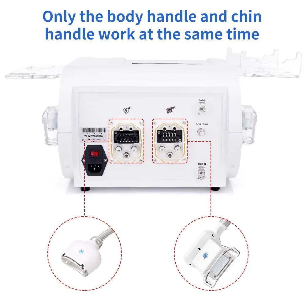 Tabletop 3-in-1 Body Shaping machine Body chin handle Fat Reduction Cellulite Removal Cryo Slimming Equipment