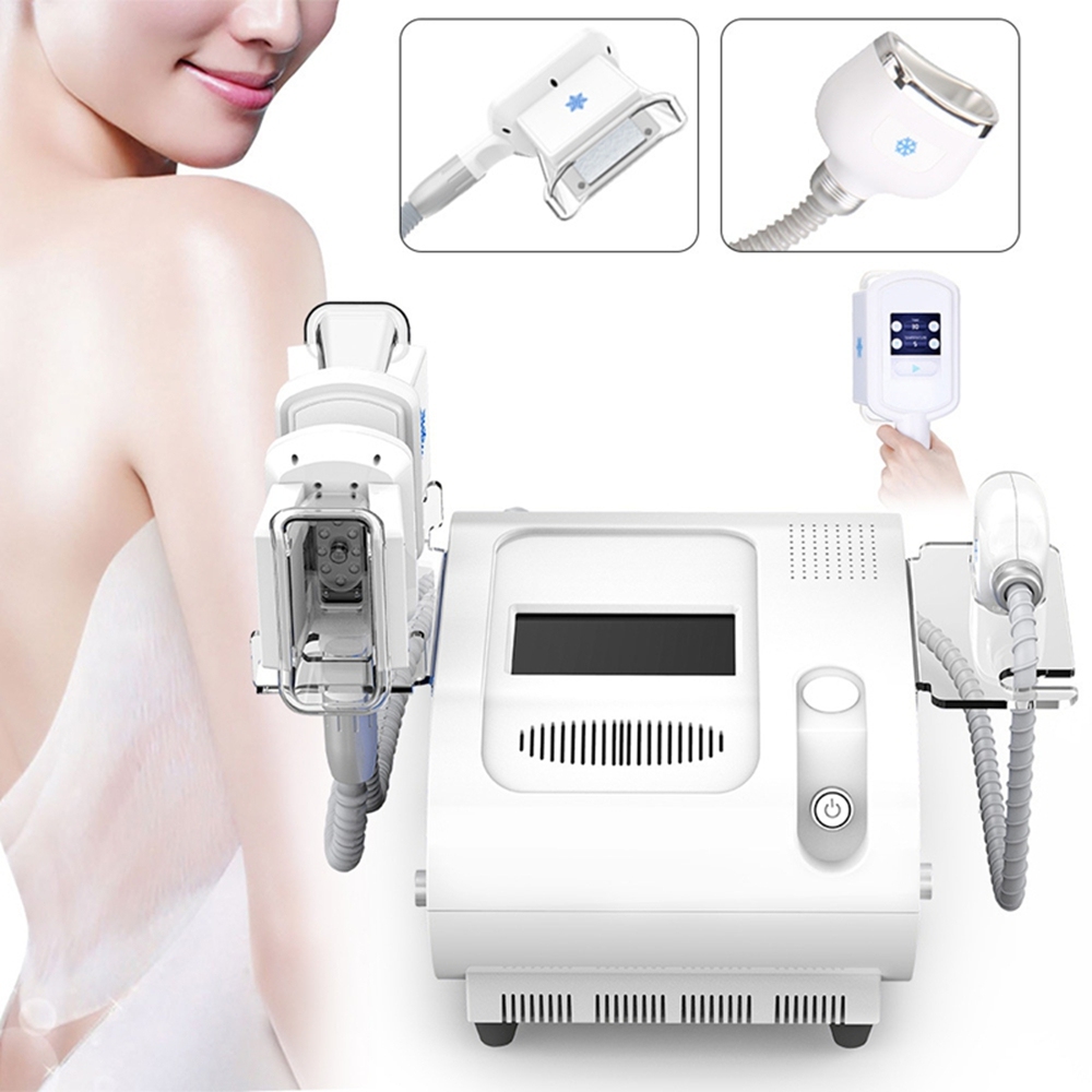 Tabletop 3-in-1 Body Shaping machine Body chin handle Fat Reduction Cellulite Removal Cryo Slimming Equipment