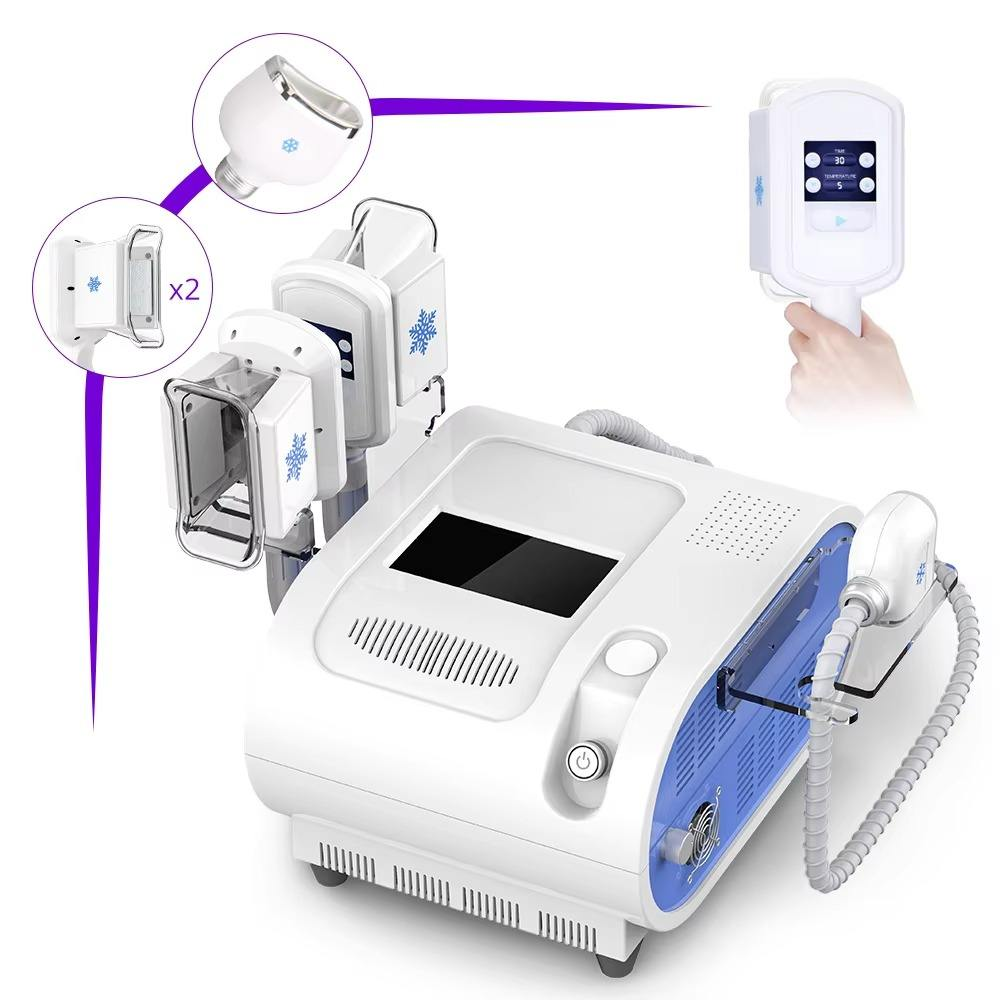 Tabletop 3-in-1 Body Shaping machine Body chin handle Fat Reduction Cellulite Removal Cryo Slimming Equipment