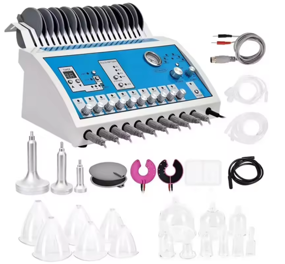 Bum Suction Machine Infrared Heat Russian Wave Electric Muscle Stimulate EMS Machine Vacuum Massage Body Shaping for Home Salon