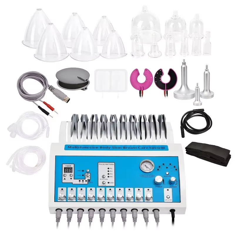 Bum Suction Machine Infrared Heat Russian Wave Electric Muscle Stimulate EMS Machine Vacuum Massage Body Shaping for Home Salon
