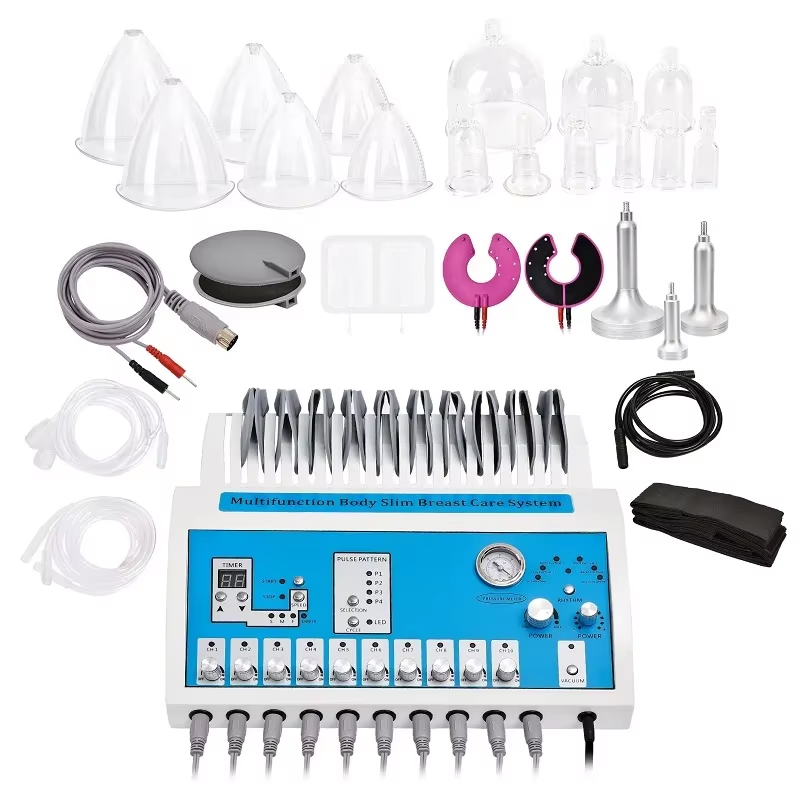 Bum Suction Machine Infrared Heat Russian Wave Electric Muscle Stimulate EMS Machine Vacuum Massage Body Shaping for Home Salon