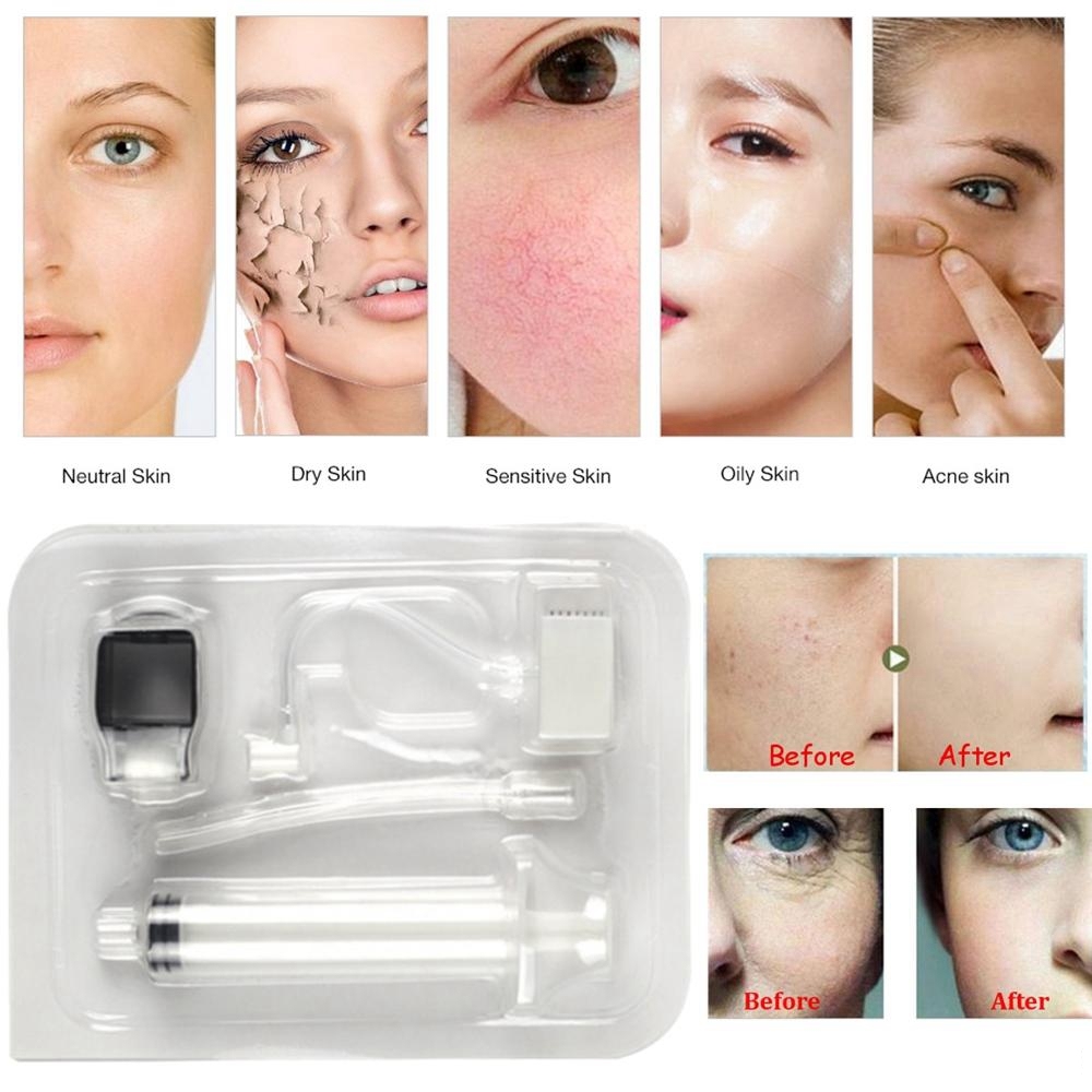 RF Vanadium Titanium Crystal Injection Syringe No Needle Tubing Disposable Photon For Face Restoration Skin Care Water Mesogun