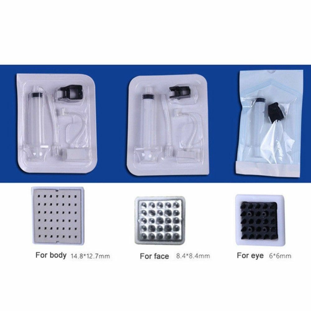 RF Vanadium Titanium Crystal Injection Syringe No Needle Tubing Disposable Photon For Face Restoration Skin Care Water Mesogun