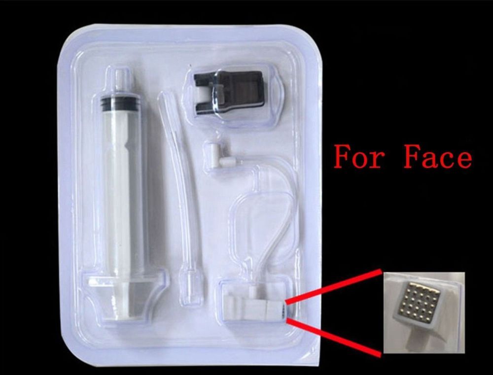 RF Vanadium Titanium Crystal Injection Syringe No Needle Tubing Disposable Photon For Face Restoration Skin Care Water Mesogun