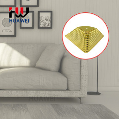 Chrome Furniture Sofa Iron Legs Metal Bed Feet Triangle Gold Y Shape Solid Table Foot Powder Coating Cabinet Base Couch Leg