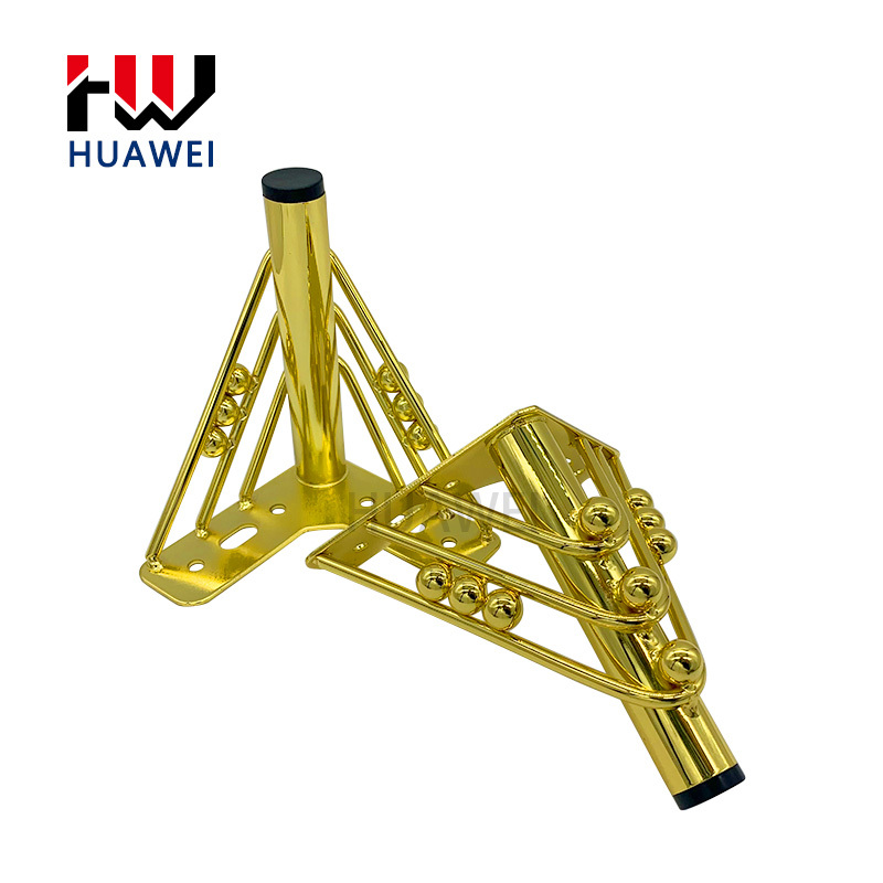 Support Customization Y Shape Furniture Table Cabinet Foot Sofa Metal Gold Leg Slant Feet Living Room High Quality Chair Legs