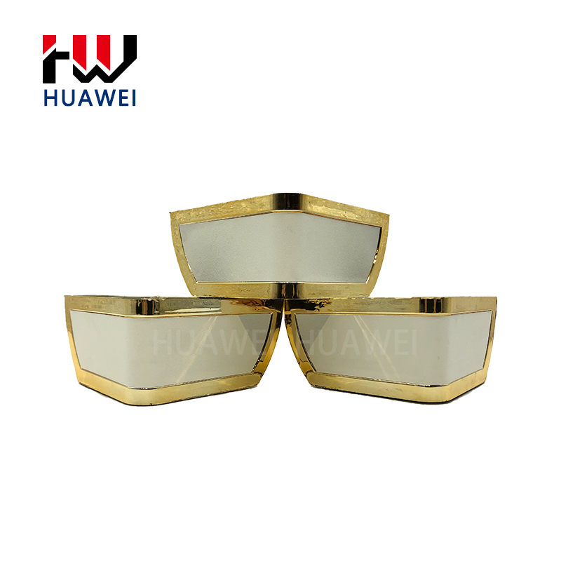 Modern Fashion Golden Edge V-shaped Furniture Home Kitchen Cabinet Sofa Table Legs