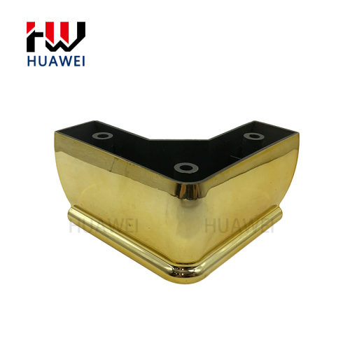 Gold Color V Shape Kitchen for Furniture Sofa Plastic Cabinets Table Feet
