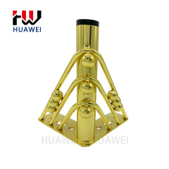 Wholesale Light Luxury Heavy Industry Metal Iron Triangle Legs Chair Foot Cabinet Feet Sofa Leg for Home Use Furniture Parts
