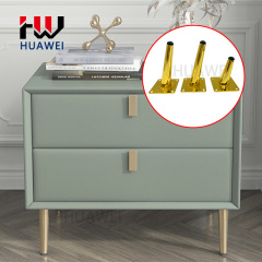 Metal Gold Silver Chrome Iron Oblique Cone Legs Coffee Table Feet Chair Foot Bed Cabinet Feet Sofa Leg for Furniture Couch