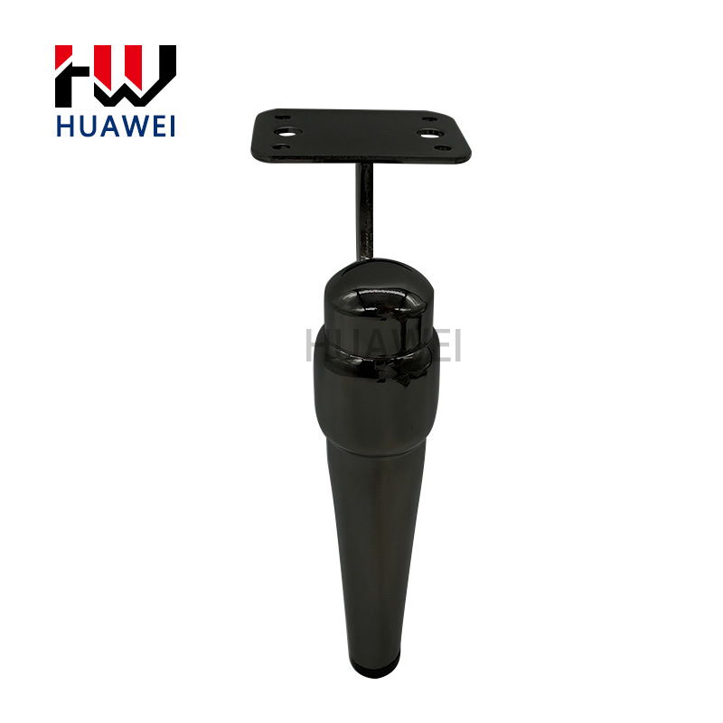 HUAWEI New Design Metal Chrome Chair Legs Iron Fitting Furniture Sofa Feet Black Table Foot Living Room for Couch Leg