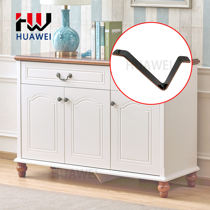 Furniture Sofa Hardware Iron V Shape Chrome Couch Legs Metal Accessories gold Cabinet Base Leg Table Feet Bed Foot