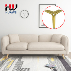 Wholesale Metal Iron Triangle Shape Couch Legs Chair Foot Cabinet Feet Sofa Leg for Furniture Hardware Accessories