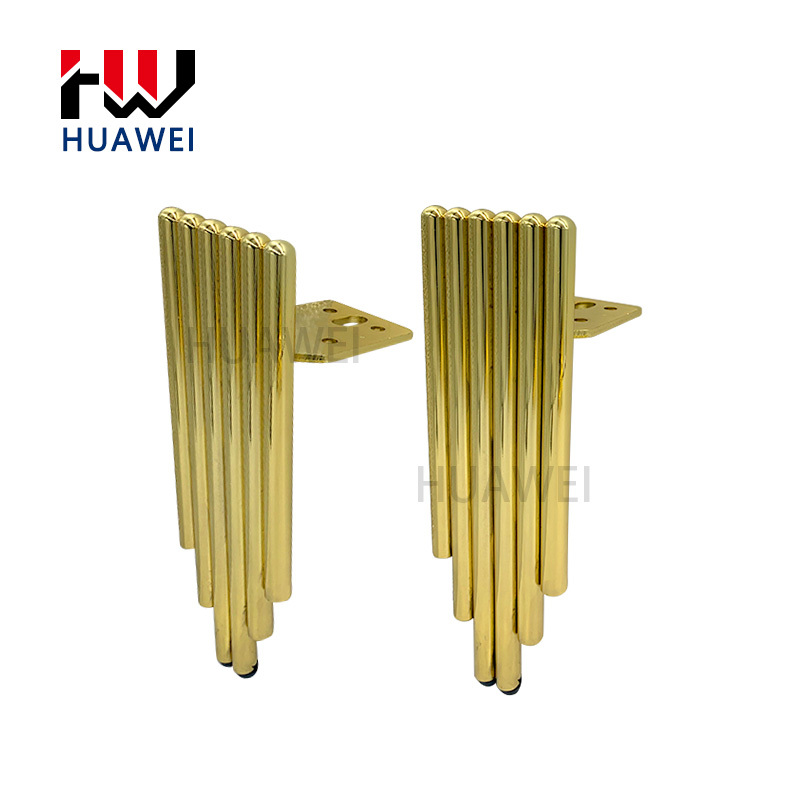 Irregular Solid Core Chrome Legs Metal Gold Round Strip Shape Furniture Sofa Accessories Table Feet Couch Leg Bed Foot