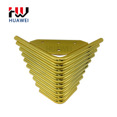 Chrome Furniture Sofa Iron Legs Metal Bed Feet Triangle Gold Y Shape Solid Table Foot Powder Coating Cabinet Base Couch Leg