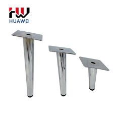 Black Gold Silver Iron Oblique Cone Legs Coffee Table Feet Chair Foot Bed Base Dining Cabinet Feet Sofa Leg for Furniture Couch