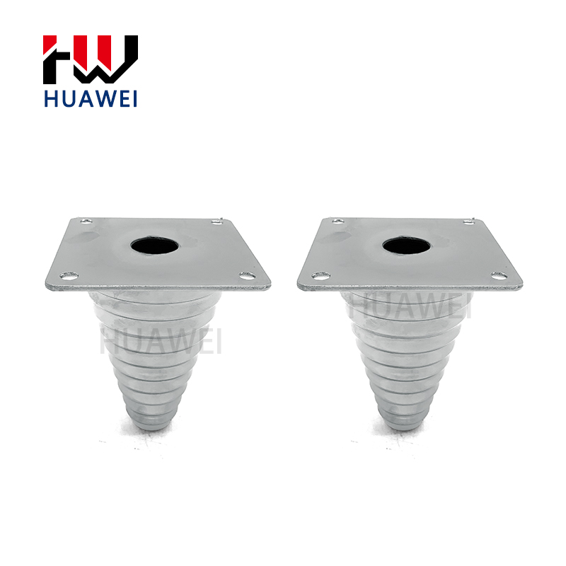 Furniture Chrome Legs Tapered Metal Sofa Leg Bed Feet Gold Cone Shape Table Iron Gold Foot