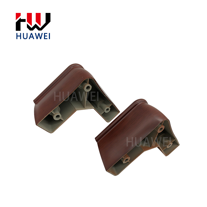 Hot Sale Plastic V Shape Brown Bed Legs Table and Chair Legs, Silent Non-slip Sofa Leg