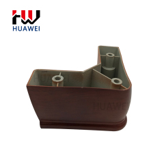 Hot Sale Plastic V Shape Brown Bed Legs Table and Chair Legs, Silent Non-slip Sofa Leg