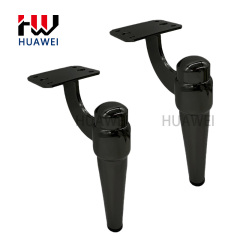 HUAWEI New Design Metal Chrome Chair Legs Iron Fitting Furniture Sofa Feet Black Table Foot Living Room for Couch Leg