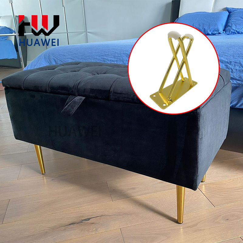 The New Design Metal Plating X Shape Chair Legs Iron Furniture Fitting Sofa Feet Table Foot Living Room for Couch Leg