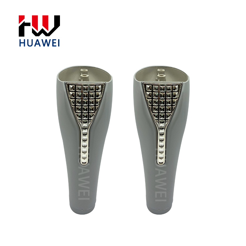 Chinese Manufacture Oblique Cone Shape Grey Plastic Furniture Leg Sofa Feet Furniture Accessories Leg